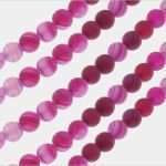 Herlitz Visitenkarten Vorlage Schönste Natürliche Streifen Achat Perlen Kugel Lila Pink 6mm