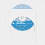 Herma Cd Etiketten Vorlage Süß Herma Cd Papierhüllen Weiß Mit Klebefläche 1000 St 105 86