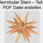 Herrnhuter Stern Basteln Vorlage Genial Cimatrone 11 Herrnhuter Stern Teil 3 Pdf Erstellen