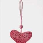 Herz Aus Holz Vorlage Bewundernswert Herz Anhänger Aus Holz In Rosa Rot Und Weiss Gebleicht