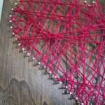 Herz Aus Holz Vorlage Einzigartig Diy Fadengrafik Herz Auf Holz Prima Geschenk Auch Zur