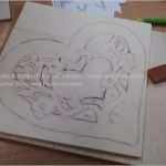 Herz Aus Holz Vorlage Inspiration Herz Mit Blumen Laubsägearbeit