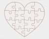 Herz Puzzle Vorlage Beste Herz Puzzle — Stockfoto © Ztk000