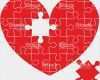 Herz Puzzle Vorlage Schön Puzzle In Das Rote Herz Stock Vektor Art Und Mehr Bilder