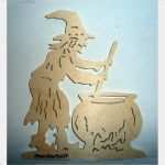 Hexe Basteln Vorlage Neu Laubsägevorlage Hexe Halloween Fensterbild Versch Motive