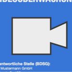 Hinweisschild Videoüberwachung Dsgvo Vorlage Erstaunlich Muster Für Einen Hinweis Zur Videoüberwachung Hinweisschild