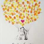 Hochzeit Bild Malen Gäste Vorlage Bewundernswert Reserviert Für Sweetex84 Custom Paar Fingerabdruck Von