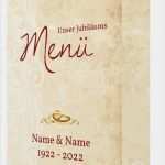 Hochzeit Menükarte Vorlage Neu Hochzeitsjubiläum Menükarte Gestalten