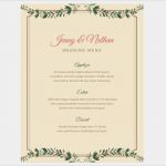 Hochzeit Speisekarte Vorlage Beste 77 Kostenlose Speisekarten Vorlagen Zum Selbst Gestalten