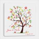 Hochzeit Symbole Vorlagen Best Of Fingerabdruck Baum Auf Leinwand ♥ Hochzeitsspiel