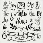 Hochzeit Symbole Vorlagen Einzigartig Hochzeit Wörter Und Symbole Mit ornamenten