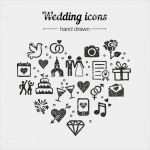 Hochzeitseinladung Photoshop Vorlage Best Of 手描きベクトルのアイコンセット 結婚リングカップル愛 2015年のベクターアート素材や画像を多数ご用意