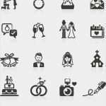 Hochzeitseinladung Photoshop Vorlage Wunderbar Engagement Wedding Icons Stock Vector Art