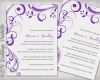 Hochzeitseinladungen Vorlagen Download Schön Hochzeitseinladungen Einladung Vorlagen Purple