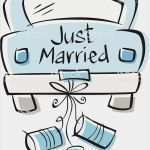 Hochzeitsgeschenk Auto Bilderrahmen Vorlage Fabelhaft Just Married Stock Vektor Art Und Mehr Bilder Von