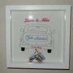Hochzeitsgeschenk Auto Bilderrahmen Vorlage Großartig Just Married In Blau Wir Schreiben Natürlich Auch Frisch