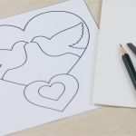 Hochzeitskarte Basteln Vorlage Gut Taubenkarte