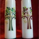 Hochzeitskerze Gestalten Vorlagen Einzigartig Traukerze Baum … Kerzen Gestalten