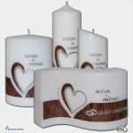 Hochzeitskerze Gestalten Vorlagen Schön Hochzeitskerze Swarovski Herz Holzoptik