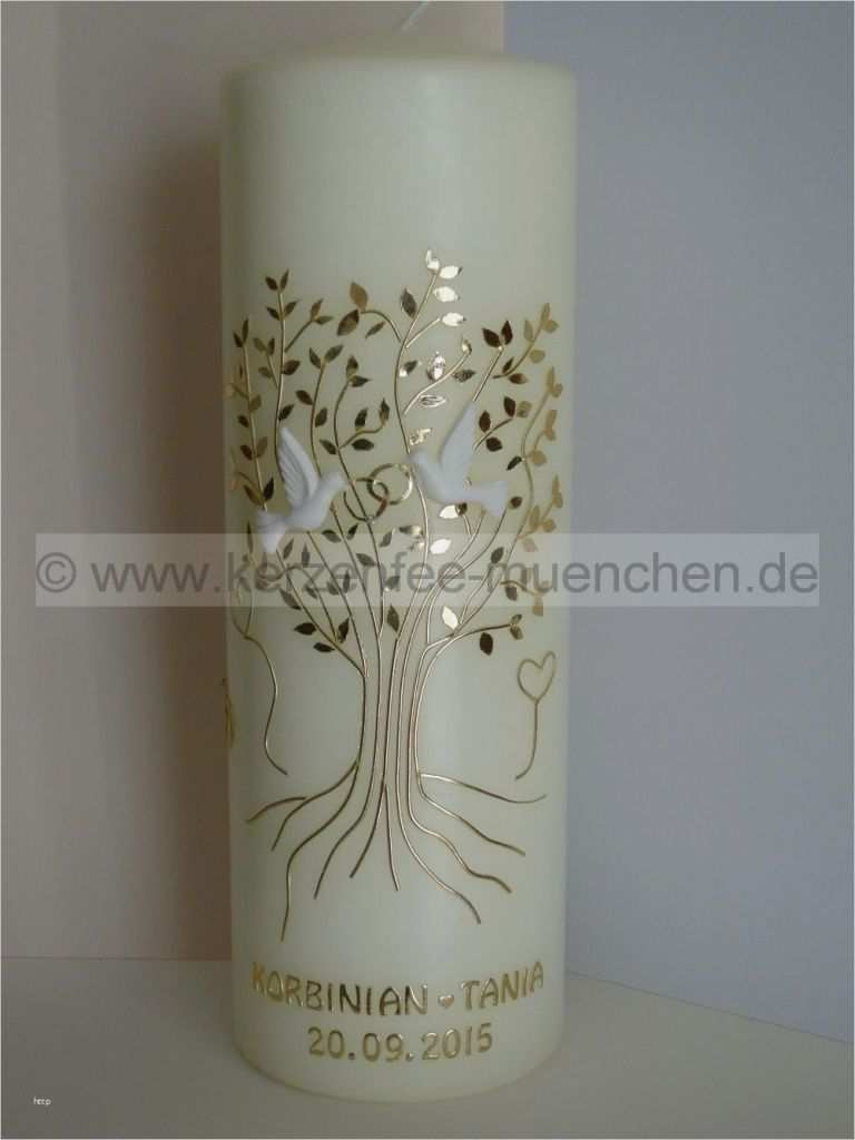 Hochzeitskerze Gestalten Vorlagen Wunderbar Kerzenfee München Hochzeitskerze „goldener Baum“