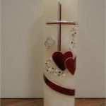 Hochzeitskerzen Verzieren Vorlagen Neu Sibylle S Kerzenlädchen Hochzeitskerze Marmorherz Rot