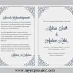 Hochzeitsprogramm Kirche Vorlage Erstaunlich Hochzeit Programm Vorlage Kalligraphie Ecken Navy