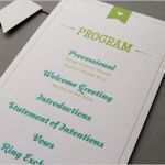 Hochzeitsprogramm Kirche Vorlage Schön Programm