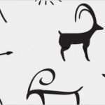 Höhlenmalerei Vorlagen Cool Vektor Primitiven Zahlen Sieht Aus Wie