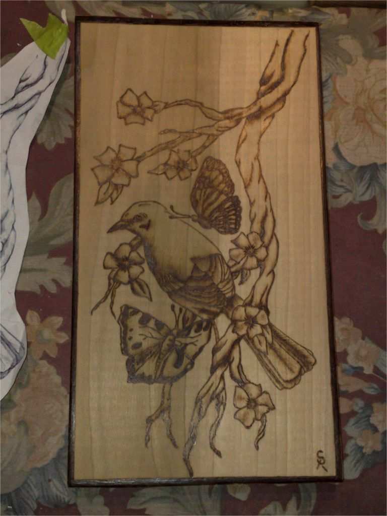 Holz Branding Vorlagen Inspiration Holz Brennen Vogel