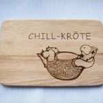 Holz Brandmalerei Vorlagen Elegant Frühstücksbrettchen "chill Kröte"