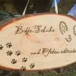 Holz Gravieren Vorlagen Neu Rindenscheibe Holz Brandmalerei Schild Willkommen