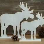 Holz Schnitzen Vorlage Einzigartig Weihnachts Elch ♥ Rentier Landhaus Holz Weiß Gewischt