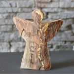 Holz Schnitzen Vorlage Großartig Engel Schutzengel B Mittel Holzdeko Mit 23 Kt Blattgold