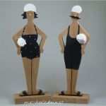 Holzfiguren Sägen Vorlagen Inspiration Deko Objekte Figur Aus Holz Schwimmer Schwimmerin