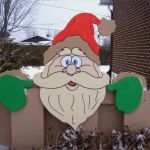 Holzfiguren Sägen Vorlagen Luxus Tête De Santa Sur Cloture Holz Pinterest