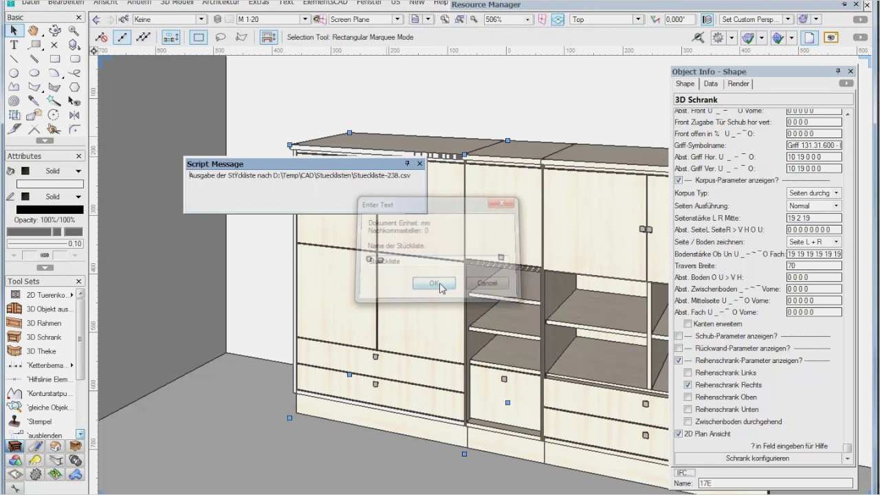 Holzliste Vorlage Schreiner Erstaunlich Tischler Cad Modul Elementscad Für Vectorworks Deutsch