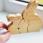 Holzpuzzle Vorlagen Elegant Ostern Kinder Geschenke Hase Kaninchen Holz Puzzle Aus Holz