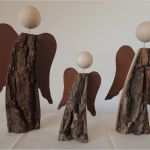 Holzscheit Engel Flügel Vorlage Inspiration Weihnachtsdeko Holzengel Mit Rostflügel 3er Set Ein