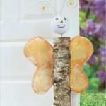 Holzscheit Engel Flügel Vorlage Schönste Anleitung Baumstamm Schmetterling Als Türstopper
