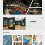 Homepage Vorlagen Responsive Erstaunlich Website Vorlage Für Kunstgalerie