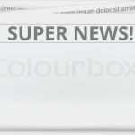 Hotelzeitung Vorlage Erstaunlich Zeitung Vorlage Vektorgrafik