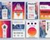 Html Layout Vorlagen Cool Conjunto De Folhetos Panfletos E Modelos De Layout