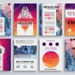 Html Layout Vorlagen Cool Conjunto De Folhetos Panfletos E Modelos De Layout