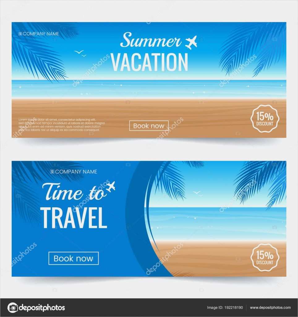 Html Menüleiste Horizontal Vorlage Luxus sommer Urlaub Horizontale Banner Farbigen Hintergrund Mit
