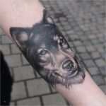 Hunde Tattoos Vorlagen Hübsch Tattoovorlage Realistisch Wirkender Hund