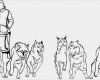 Husky Tattoo Vorlagen Bewundernswert Team Der Schlitten Hunde Schwarz Weiße Version