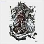 Husky Tattoo Vorlagen Fabelhaft 2017 Vendite Calde Di Alta Qualità Leone E Cavaliere