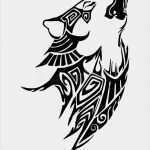 Husky Tattoo Vorlagen Hübsch Wolf Whine Head Tribal Tattoo Design for Arm Leg Stock