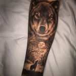 Husky Tattoo Vorlagen Luxus My First Tattoo Wolf and forrest On forearm