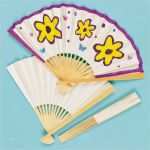 Hut Basteln Vorlage Luxus Blanko Fächer Zum Selbstbemalen 4 Stück Online Kaufen